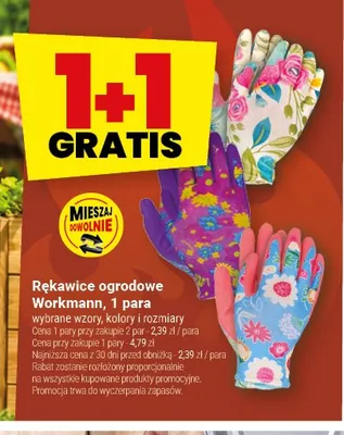 Rękawice ogrodowe Workmann promocja w Twój Market