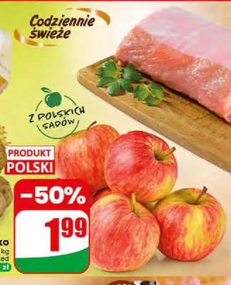 Jabłka polskie promocja w Dino