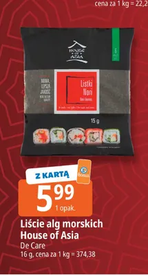 Liście alg morskich House of Asia promocja w Leclerc