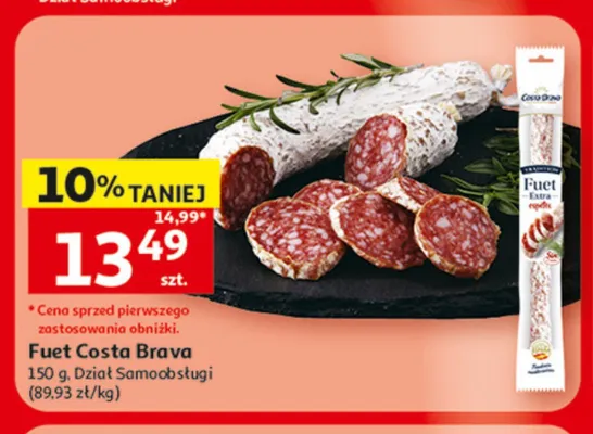 Kiełbasa Fuet Costa Brava promocja w Auchan