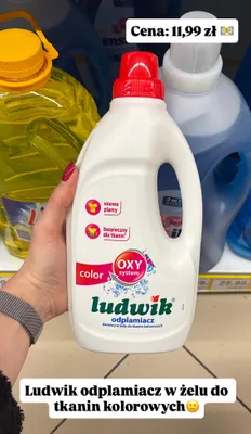 Odplamiacz w żelu do tkanin kolorowych Color OXY System promocja w Dino