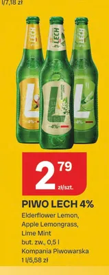 Piwo Lech 4% Elderflower Lemon promocja w Chorten