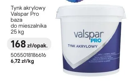 Tynk akrylowy Valspar Pro baza do mieszalnika 25kg promocja w Castorama