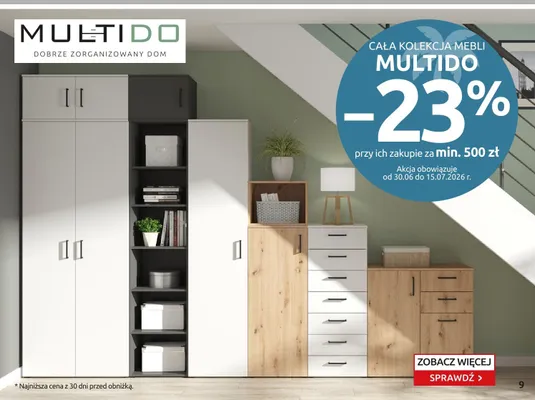 Kolekcja mebli Multido promocja w Black Red White