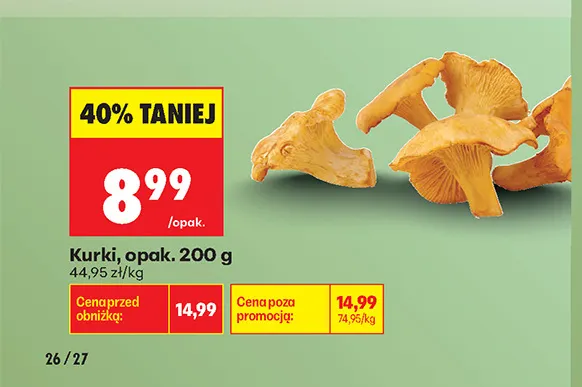 Kurki promocja w Biedronka