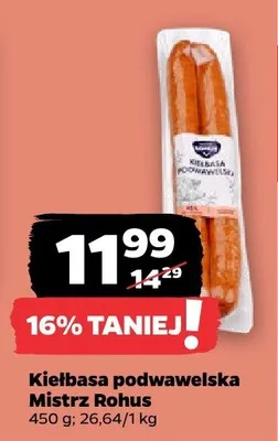 Kiełbasa podwawelska promocja w Netto