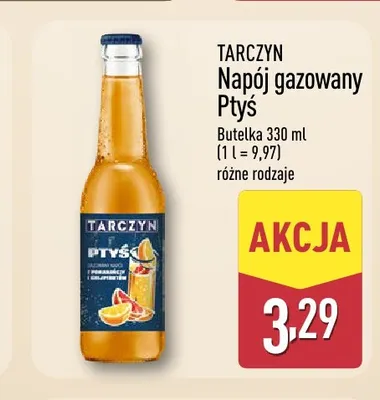 Napój gazowany Tarczyn Ptyś promocja w Aldi