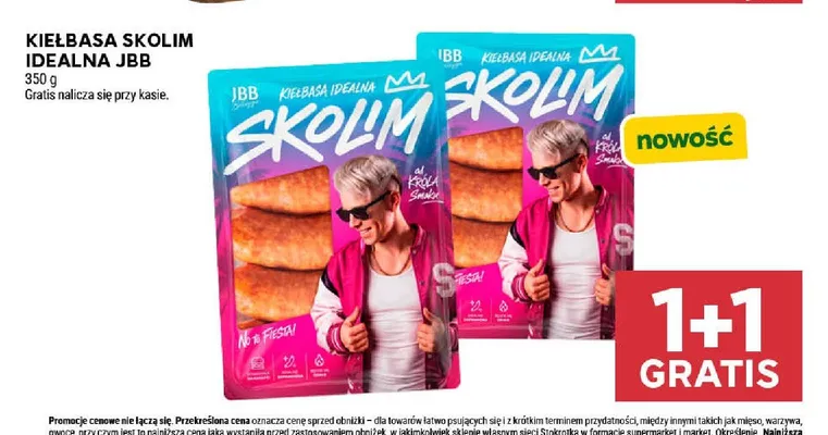 Kiełbasa Idealna JBB Skolim promocja w Stokrotka