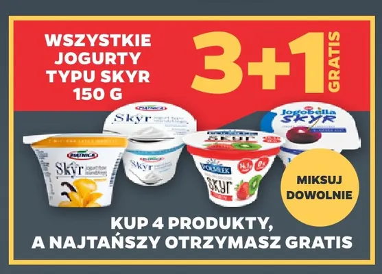 Jogurty typu Skyr promocja w Netto