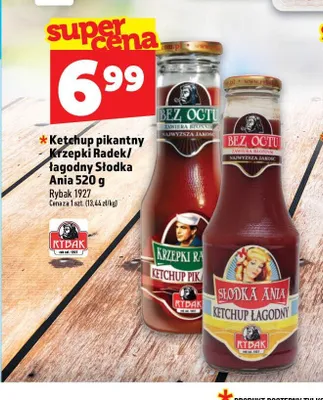 Ketchup pikantny Krzepki Radek Rybak 1927 promocja w TOPAZ