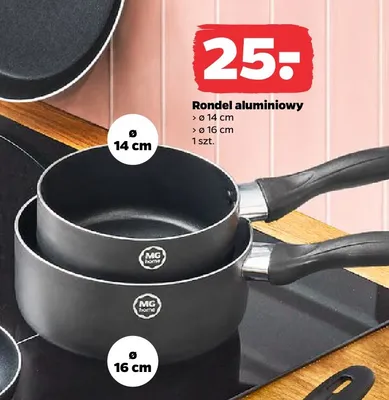 Rondel aluminiowy Mg home 14 cm promocja w Netto