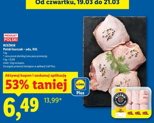 Kurczak polski - uda, XXL promocja w Lidl