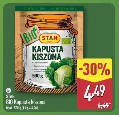 Bio kapusta kiszona promocja w Aldi