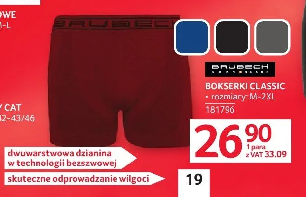 BOKSERKI CLASSIC BRUBECK promocja w Selgros