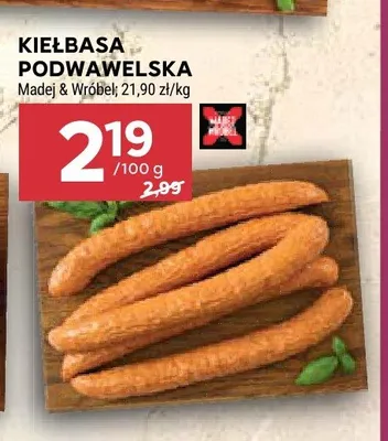 Kiełbasa podwawelska promocja w Stokrotka