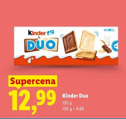 Ciastka Kinder Duo promocja w Lidl