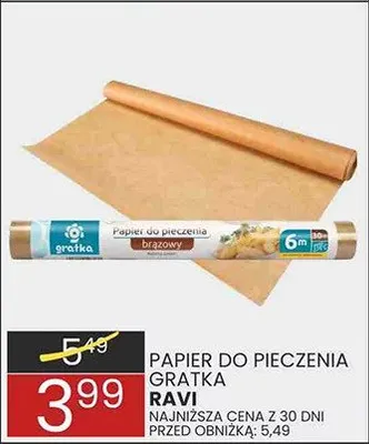 Papier do pieczenia gratka promocja w Wafelek