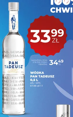Wódka Pan Tadeusz promocja w Duży Ben