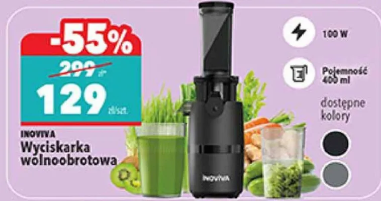 Wyciskarka wolnoobrotowa promocja w Biedronka