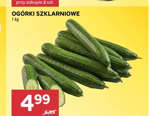 Ogórki szklarniowe promocja w Stokrotka