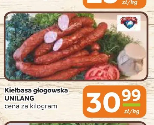 Kiełbasa głogowska Unilang promocja w Społem Częstochowa