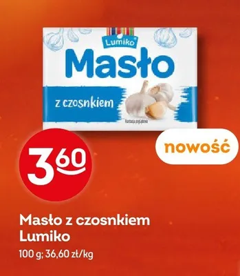 Masło z czosnkiem Lumiko promocja w Żabka