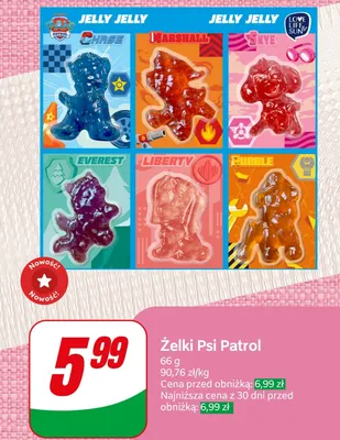 Żelki Psi Patrol promocja w Dino
