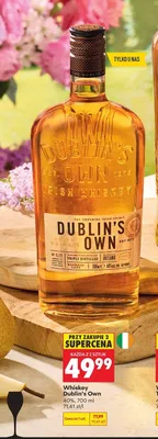 Whiskey Dublin's Own 40% promocja w Biedronka