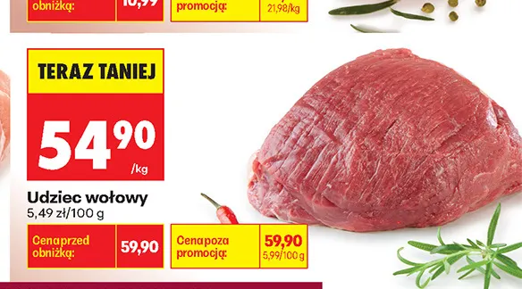 Udziec wołowy promocja w Biedronka