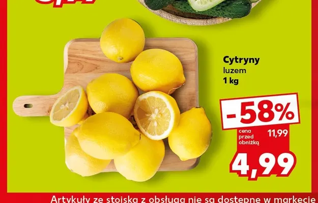 Cytryny promocja w Kaufland