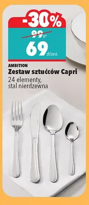 Zestaw sztućców Capri, 24 el. promocja w Biedronka