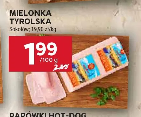 Mielonka tyrolska Sokołów promocja w Stokrotka