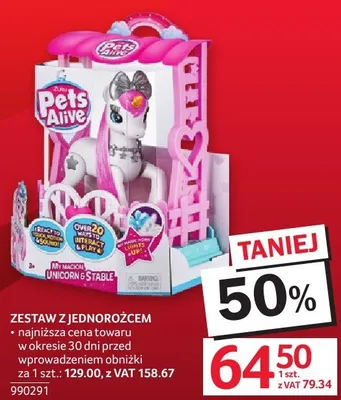 Zabawka Zestaw z Jednorożcem Pets Alive promocja w Selgros