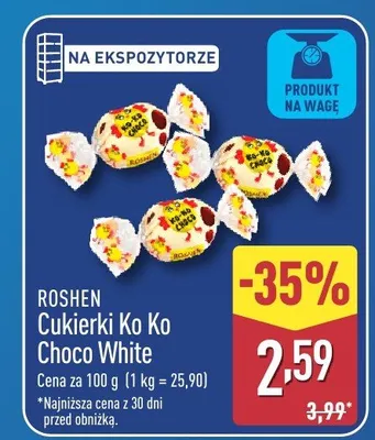 Cukierki Ko Ko Choco White promocja w Aldi