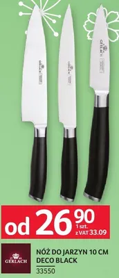 Nóż do jarzyn 10 cm Deco Black Gerlach promocja w Selgros