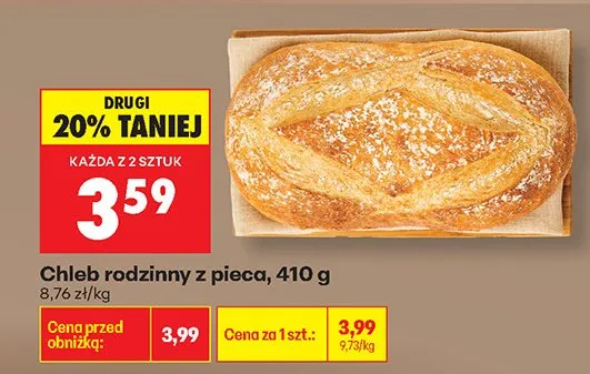 Chleb rodzinny z pieca promocja w Biedronka