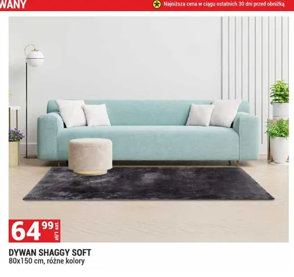 Dywan Shaggy Soft 80x150cm promocja w Merkury Market