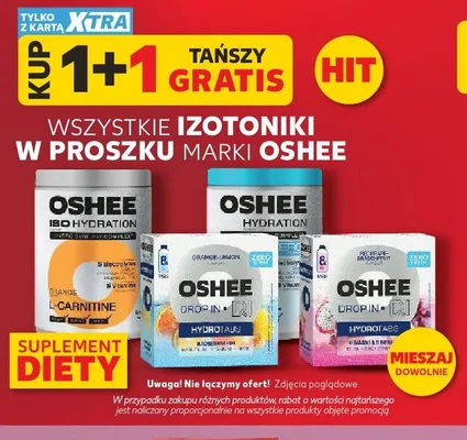 Izotonik w proszku OSHEE Drop In Hydrotabs Red Grape-Dragonfruit promocja w Kaufland