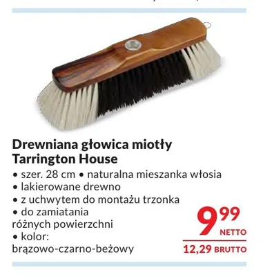Drewniana głowica miotły Tarrington House promocja w Makro