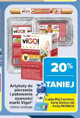 Artykuły do pieczenia i pakowania żywności Vigo! promocja w Carrefour