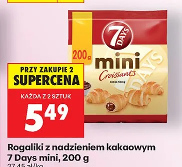Rogaliki z nadzieniem kakaowym mini promocja w Biedronka