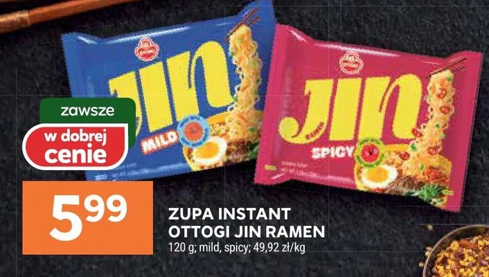 Zupa instant Ottogi Jin Ramen promocja w Stokrotka