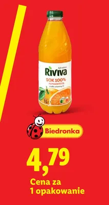 Sok pomarańczowy Riviva promocja w Lidl