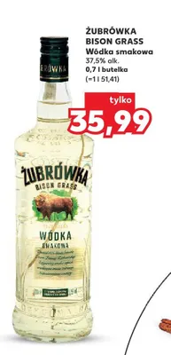 Wódka smakowa ŻUBRÓWKA BISON GRASS 37,5% alk. promocja w Kaufland
