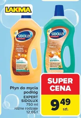 Płyn do mycia podłóg Expert Sidolux różne rodzaje promocja w Carrefour