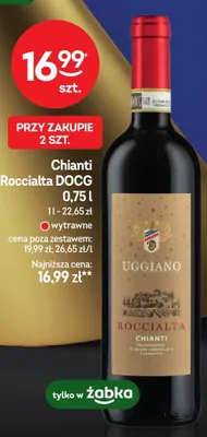 Wino Chianti Roccialta DOCG wytrawne promocja w Żabka