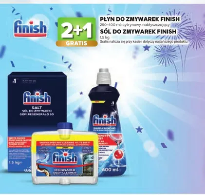 Płyn do zmywarek Finish cytrynowy promocja w Stokrotka