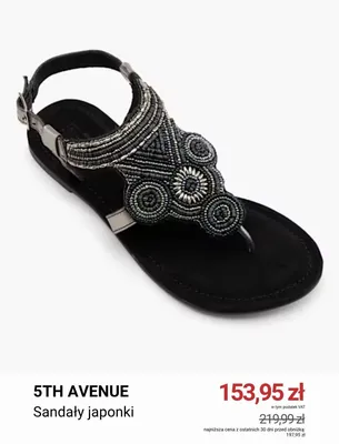 Sandały japonki 5th Avenue promocja w Deichmann