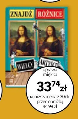 Książka Znajdź różnice Wielcy artyści oprawa miękka promocja w Empik