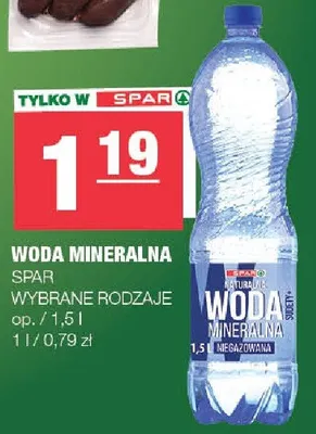 Woda mineralna promocja w SPAR